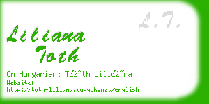 liliana toth business card
